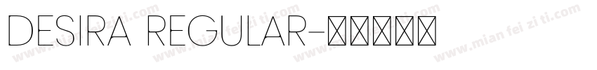 desira regular字体转换